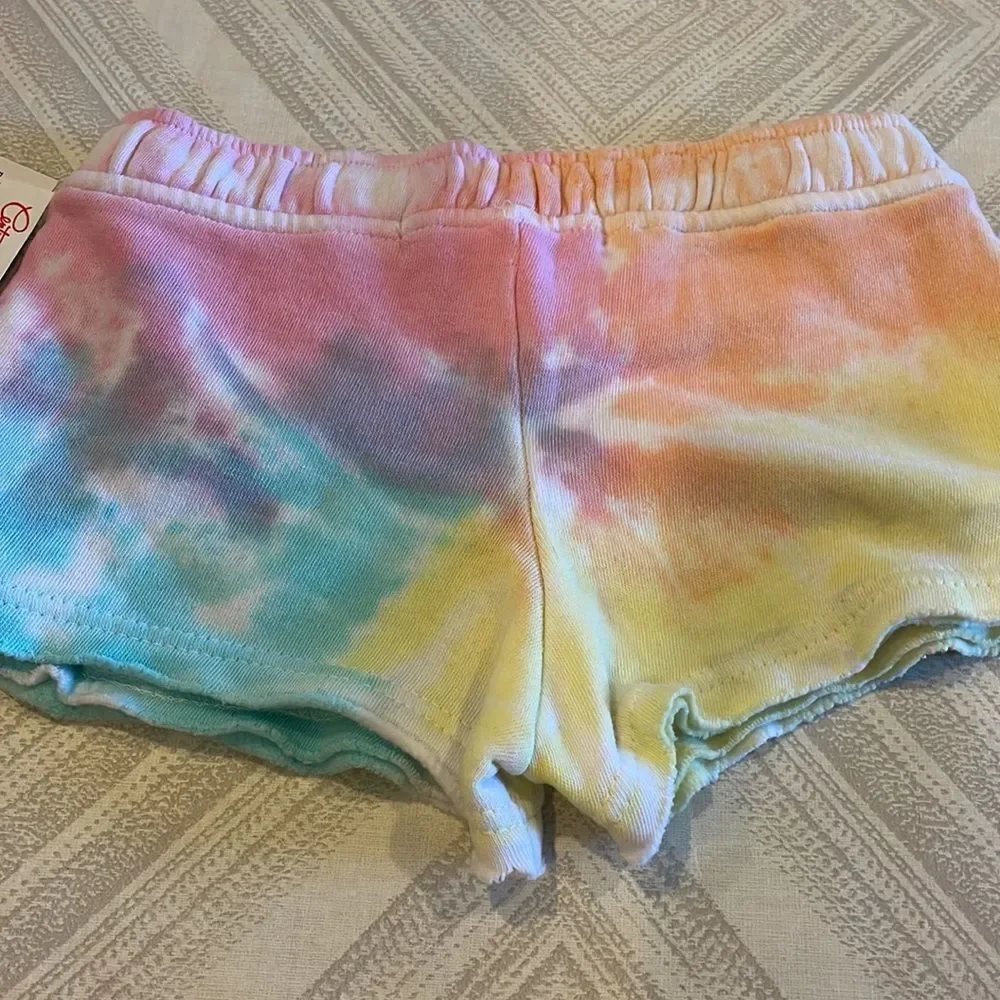 Vintage Havana Girls Rainbow Tie Dye Sweat Shorts